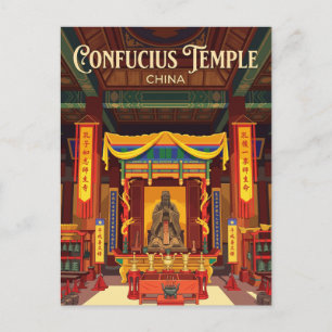 Cartão Postal Templo de Confúcio Salão Dacheng China