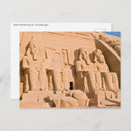 Cartão Postal Templo de excelente de Abu Simbel - Ramses II - Eg