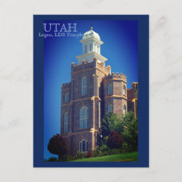 Cartão Postal Templo de Logan, Utá LDS