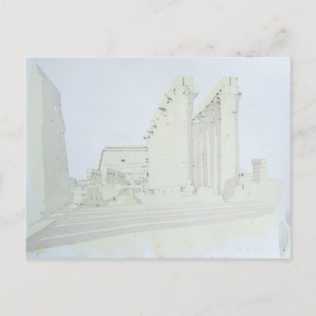 Cartão Postal Templo de Luxor (Frente)