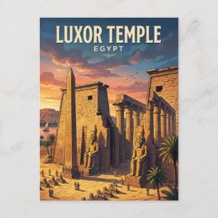 Cartão Postal Templo de Luxor Egito
