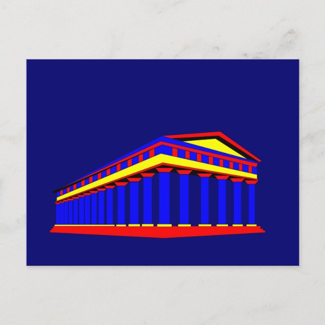 Cartão Postal Templo de Netuno (Frente)