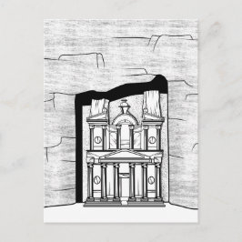 Cartão Postal Templo de Petra El Khazneh