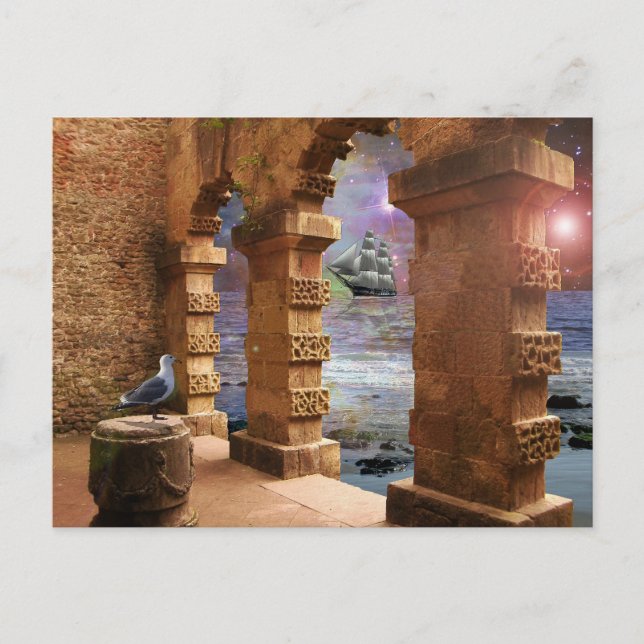 Cartão Postal Templo de Poseidon (Frente)