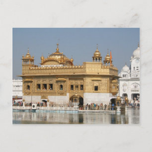 Cartão Postal Templo Dourado Harmandir Sahib Amritsar Norte da Í