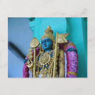 Cartão Postal Templo Hindu Chettiar, Deusa Hindu