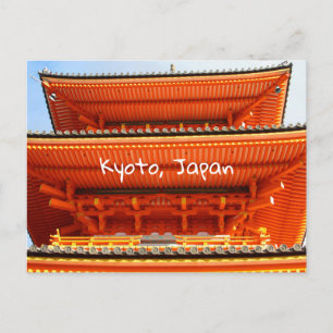 Cartão Postal templo Kiyomizu-dera, Kyoto, Japão