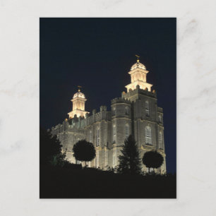 Cartão Postal Templo Mórmon de A Últimos Dias Logan, Utah