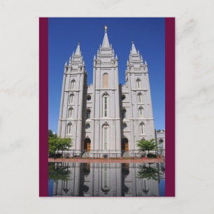 Cartão Postal Templo Mórmon (LDS) em Salt Lake City, Utah