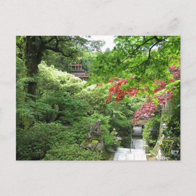 Cartão Postal Templo Natadera: Ishikawa, Japão (Frente)