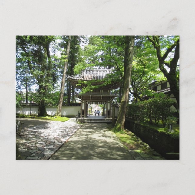 Cartão Postal Templo Natadera: Ishikawa, Japão (Frente)