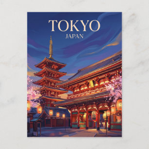 Cartão Postal Templo Senso-ji Japão