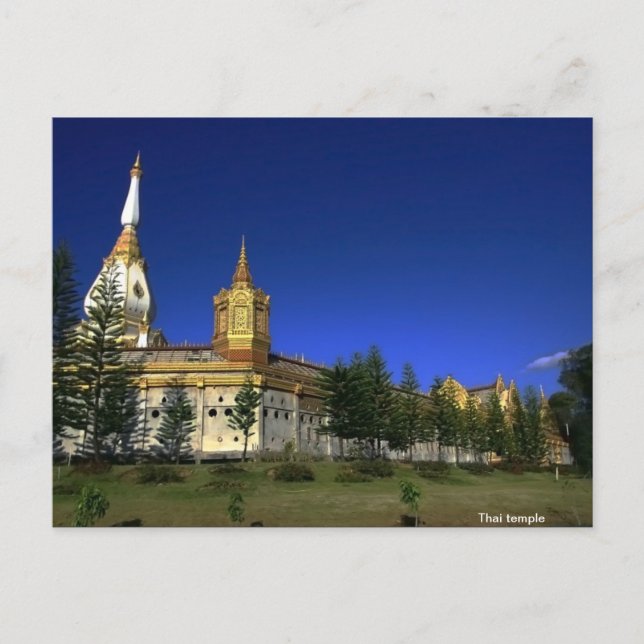 Cartão Postal Templo tailandês (Frente)