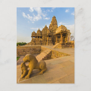 Cartão Postal Templos hindus em Khajuraho