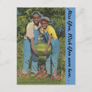 Cartão Postal Tempo da melancia em Dixieland