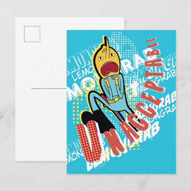 Cartão Postal Tempo de Aventura | Abate de limão "INACEITÁVEL" (Frente/Verso)