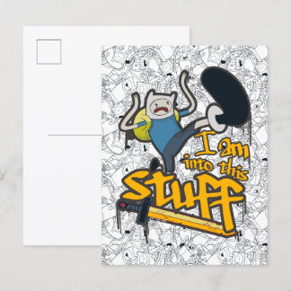 Cartão Postal Tempo de Aventura | Finn "I Am In This Stuff" (Est