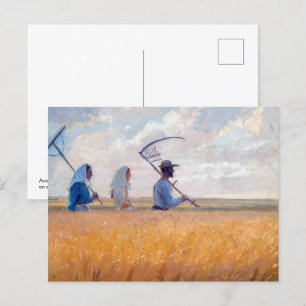 Cartão Postal Tempo de Colheita   Anna Ancher  