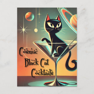 Cartão Postal Tempo de Futuro Atômico, Black Cat Martini