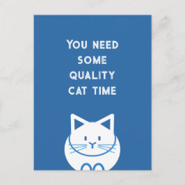 Cartão Postal Tempo de Gato de Qualidade