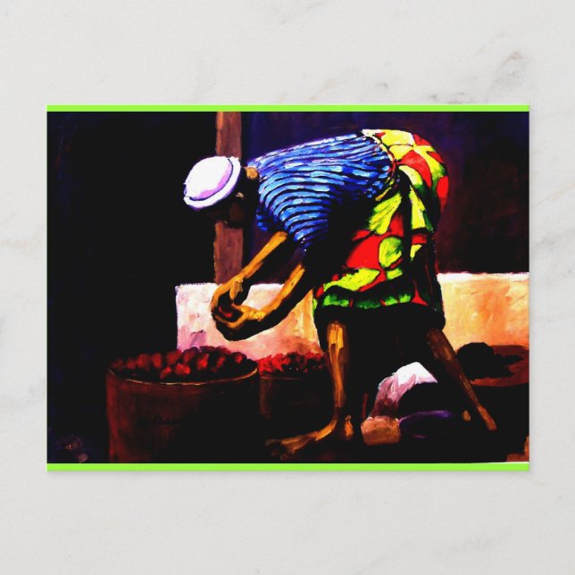 Cartão Postal TEMPO DE janto DE MOJISOLA A GBADAMOSI OKUBULE (Frente)