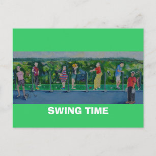 Cartão Postal TEMPO DE SWING - Cartão-postal Golf Ouvindo Convit