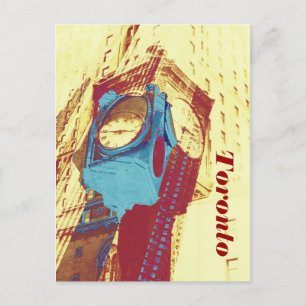 Cartão Postal tempo de toronto - antigo fechado pela estação da