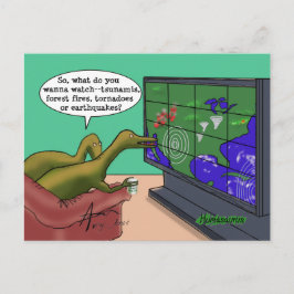 Cartão Postal Tempo estranho Dinossauros postais 2