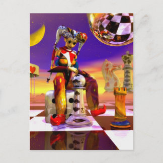 Cartão Postal Tempo Surreal da arte metafísica de Lenny