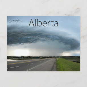 Cartão Postal Tempo Tempestuoso em Alberta Canadá