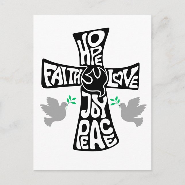 Cartão Postal Temporada de Esperança de Páscoa (Frente)