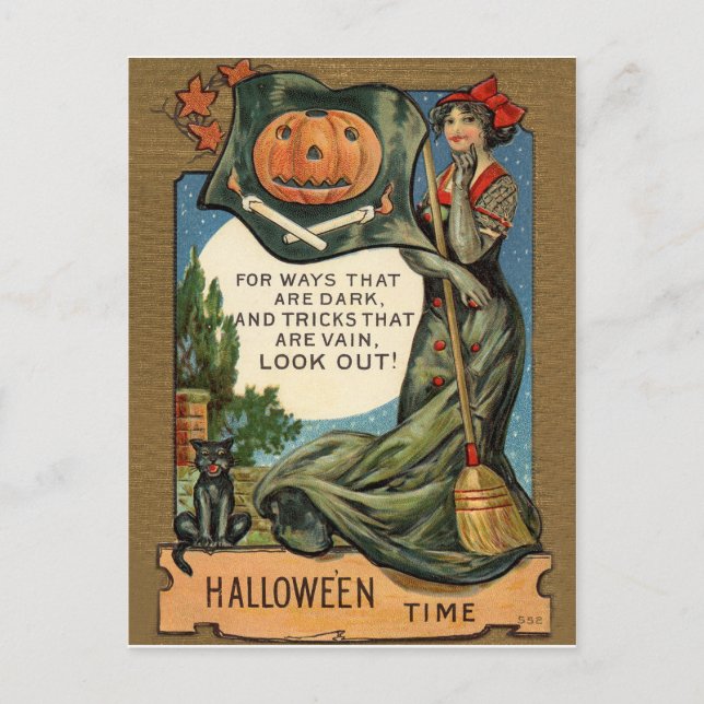 Cartão Postal Temporada de Halloween (Frente)