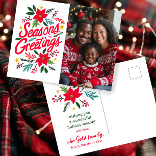 Cartão Postal TEMPORIZAÇÕES SEMPRE Feriados de Natal FOTO PERSON