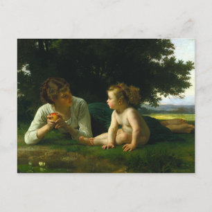 Cartão Postal Temptagem, William-Adolphe Bouguereau