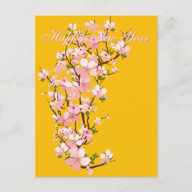 Cartão Postal Ten - Chúc Mua Năm Mconsigo Feliz ano novo Xuân 20 (Frente)