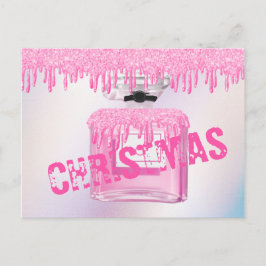 Cartão Postal Tendência de pinto cor-de-rosa com perfume de Nata