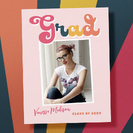 Cartão Postal Tendy Retro Style Vintage Graduação 1 Foto
