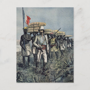 Cartão Postal Tenente Mizon na sua Missão 1892