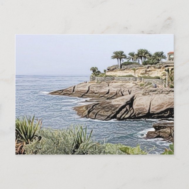 Cartão Postal Tenerife,pintada (Frente)