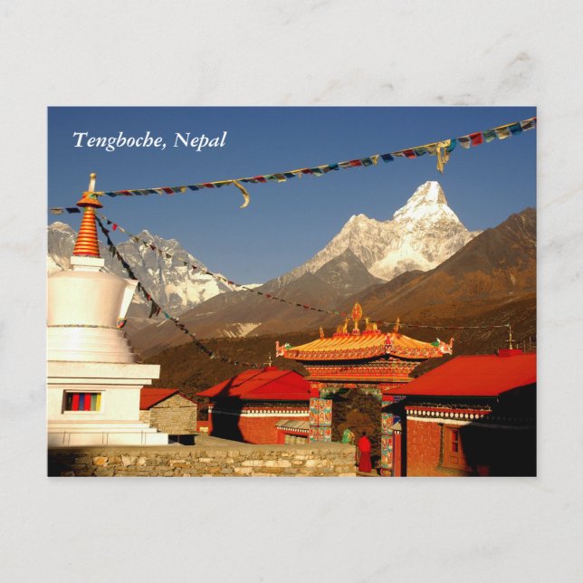 Cartão Postal Tengboche Nepal (Frente)