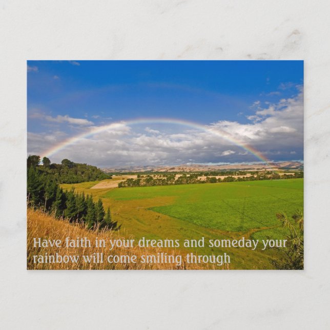 Cartão Postal Tenha fé em seus sonhos (Frente)