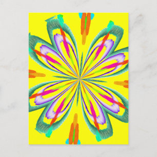 Cartão Postal Tenha Um Abstrato De Explosão