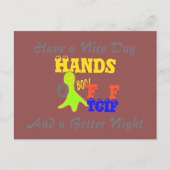 Cartão Postal Tenha um belo dia TGIF Obrigados Deus É Sexta-Feir (Frente)