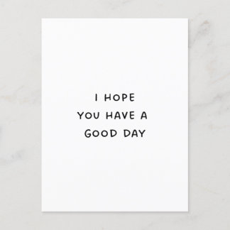 Cartão Postal Tenha um Bom Dia
