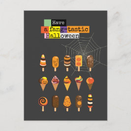 Cartão Postal "Tenha um Halloween "fantástico" de Sorvete