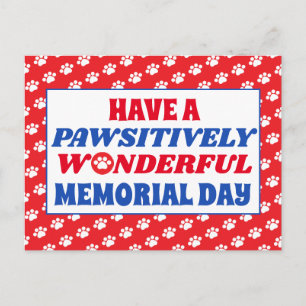 Cartão Postal Tenha um Memorial Day Positivamente Maravilhoso