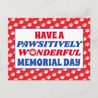 Cartão Postal Tenha um Memorial Day Positivamente Maravilhoso