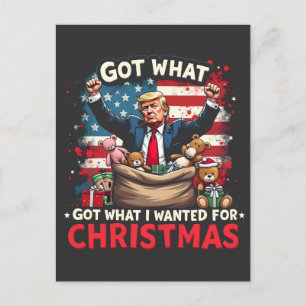 Cartão Postal Tenho O Que Eu Queria Para Papais noeis De Trump D