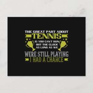 Cartão Postal Tênis - A parte do Excelente sobre o Tênis