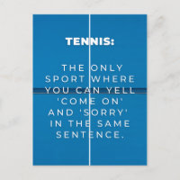 Tênis | Citação engraçada